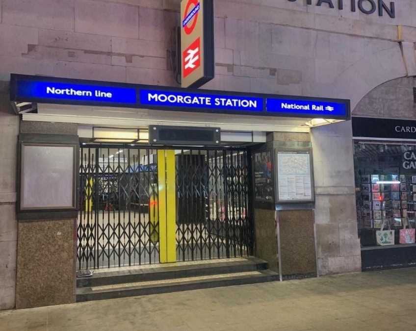 Moorgate Station EDNE (Emergency Do Not Enter) Signs Replacement